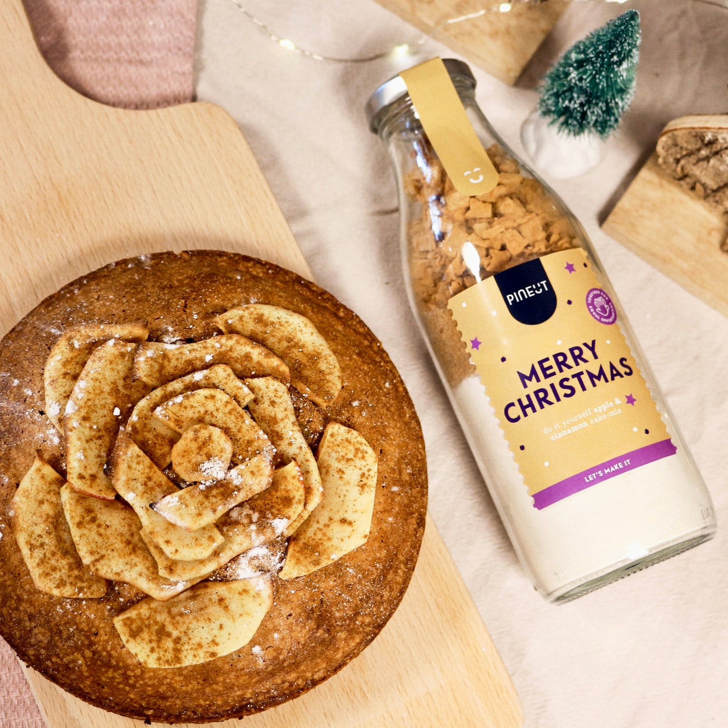 Cake | fles | Merry Christmas cake | Kerst | Doos met 8 stuks