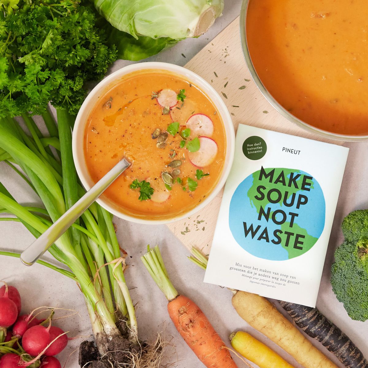 No Waste Soepkruidenmix | Duurzaam Brievenbuscadeau | Doos met 24 stuks