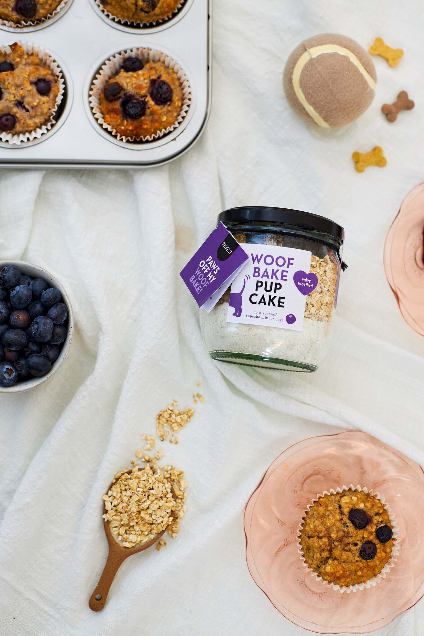 Mélange pour biscuits pour chiens à faire soi-même | WoofBake | Pupcake BIO