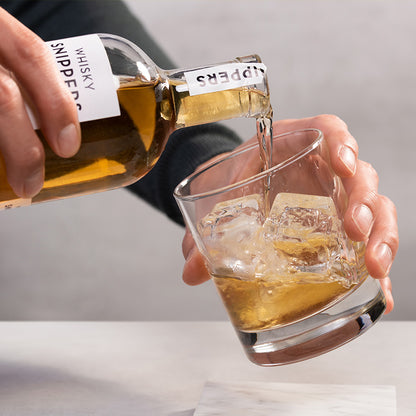 Coffret cadeau Whisky Snippers | Bouteille 350 ml avec copeaux de fût écossais | Infusion maison | Cadeau premium passionnés de whisky