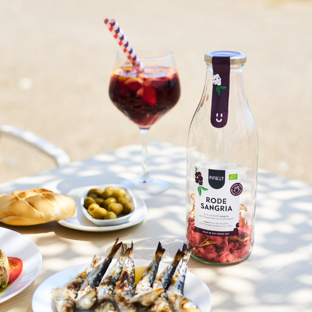 Sangria maken BIO | Cocktailfles | Zomerse DIY-sangria | Doos met 6 stuks