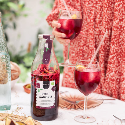 Sangria maken BIO | Cocktailfles | Zomerse DIY-sangria | Doos met 6 stuks