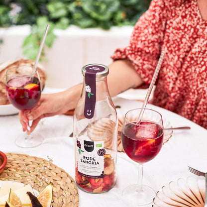 Sangria maken BIO | Cocktailfles | Zomerse DIY-sangria | Doos met 6 stuks