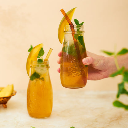 Préparation Iced Tea mangue & thé vert | Zomerdrank BIO | Boisson estivale rafraîchissante | Idée cadeau originale