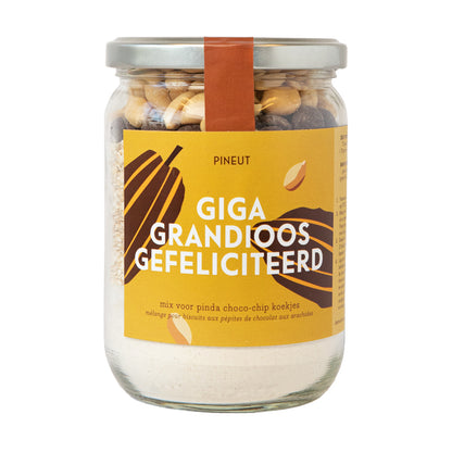 Préparation pour Cookies Cacahuètes-Chocolat | Pot cadeau | Recette maison gourmande & festive