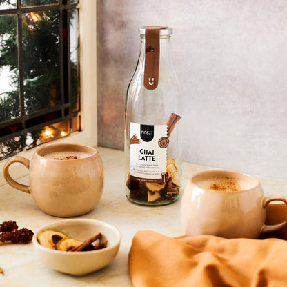 Coffret boissons chaudes | Préparation chocolat chaud & chai latte | Coffret cadeau hiver