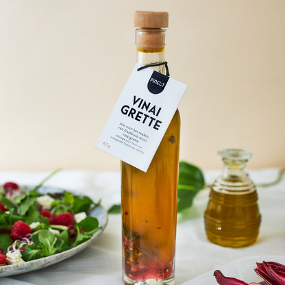 Vinaigrette | fles | Framboos, Granaatappel & Munt | Doos met 8 stuks