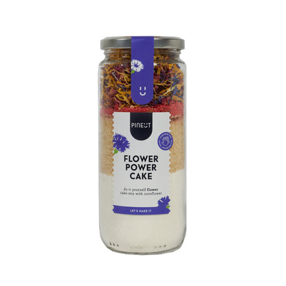 Cake Flower Power coloré | Pot | Préparation maison fleurie & fun | Idée cadeau originale