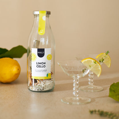 Préparation Limoncello BIO | Kit liqueur maison en bouteille | Recette italienne revisitée | Idée cadeau originale