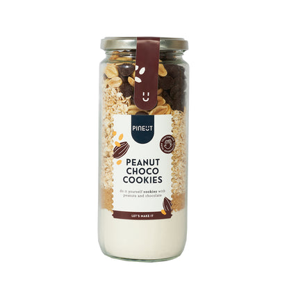 Préparation pour cookies Cacahuètes & Chocolat | Kit en sachet Pineut | Cookies maison faciles et gourmands