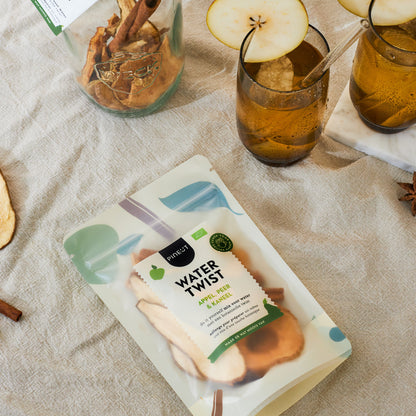 Watertwist Pomme, Poire & Cannelle BIO | Recharge eau fruitée botanique | Sans sucre, 100 % naturel