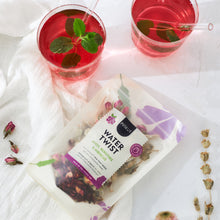 Watertwist Rose, Thé de montagne & Hibiscus BIO | Recharge eau fruitée botanique | Sans sucre, 100 % naturel