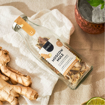 Préparation Moscow Mule | bouteille cocktail | Recette maison fraîche et épicée | Idée cadeau originale