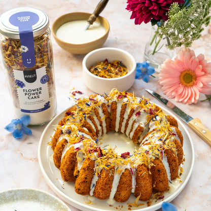 Cake Flower Power coloré | Pot | Préparation maison fleurie & fun | Idée cadeau originale