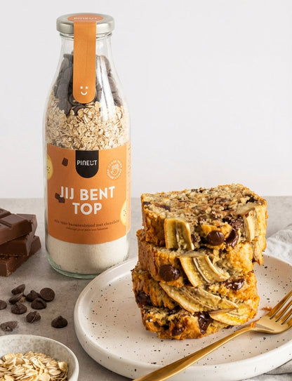 Préparation pour banana bread chocolat | Bouteille cadeau | Recette maison anti-gaspi & gourmande