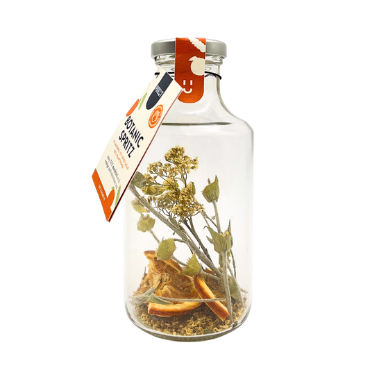 Base pour cocktail Botanic Spritz | Sans alcool BIO | Orange, sureau & thé des montagnes | Alternative festive