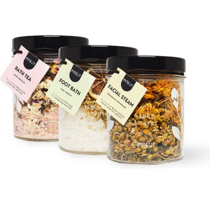 Coffret cadeau HomeSpa | Kit bien-être relaxant | Bain de pieds, thé de bain & vapeur faciale