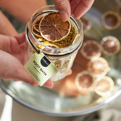 Coffret cadeau HomeSpa | Kit bien-être relaxant | Bain de pieds, thé de bain & vapeur faciale