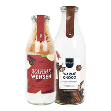 Combinaison | lait au chocolat + gâteau pomme-cannelle