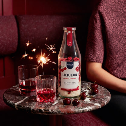 Base pour liqueur Cerise & Framboise | Flacon | Préparation maison fruitée | Cadeau premium