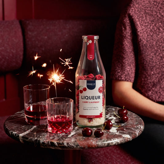 Base pour liqueur Cerise & Framboise | Flacon | Préparation maison fruitée | Cadeau premium