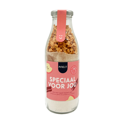 Préparation pour cake pomme-cannelle | Bouteille cadeau | Recette maison simple & gourmande