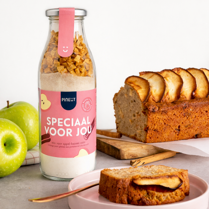 Préparation pour cake pomme-cannelle | Bouteille cadeau | Recette maison simple & gourmande