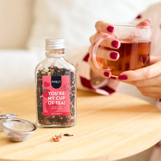 You’re my cup of tea | mélange de thé Earl Grey à la fraise