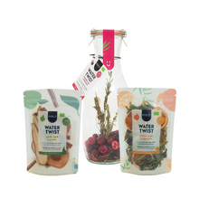 Coffret cadeau Watertwist | Carafe en verre + 2 recharges | 3 saveurs fruitées et rafraîchissantes