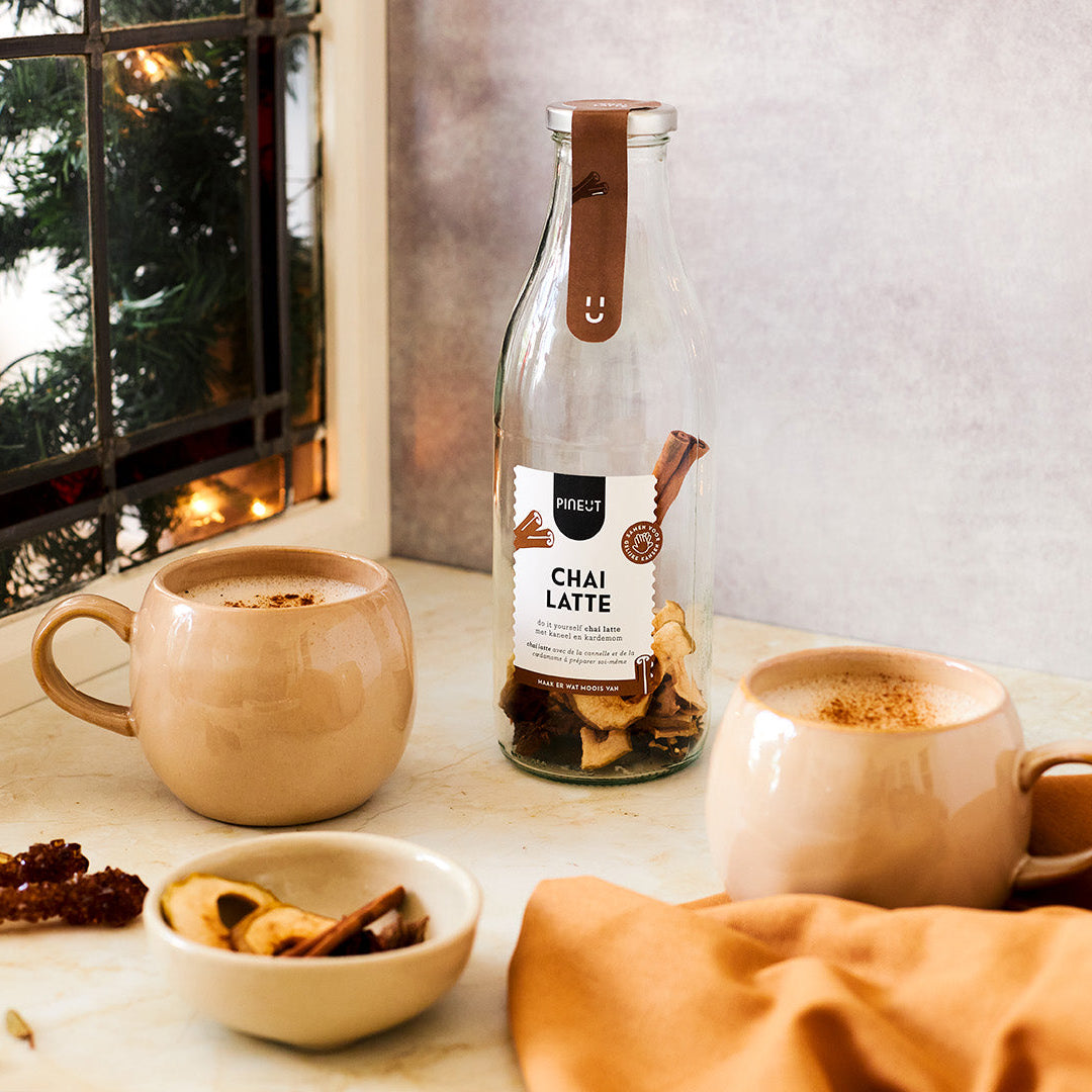 Chai latte maken | DIY drankje in fles | Pineut | BIO | Doos met 6 stuks