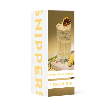 Snippers Botanicals Lemon Gin | Bouteille 350 ml | Préparation botanique pour gin citronné | Idée cadeau originale
