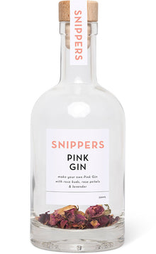 Snippers Botanicals Pink Gin | Bouteille 350 ml | Préparation botanique pour gin fruité & floral | Idée cadeau originale
