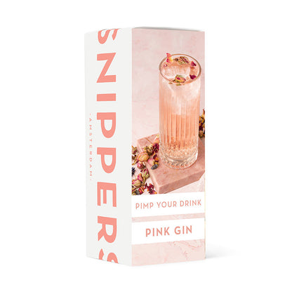 Snippers Botanicals Pink Gin | Bouteille 350 ml | Préparation botanique pour gin fruité & floral | Idée cadeau originale