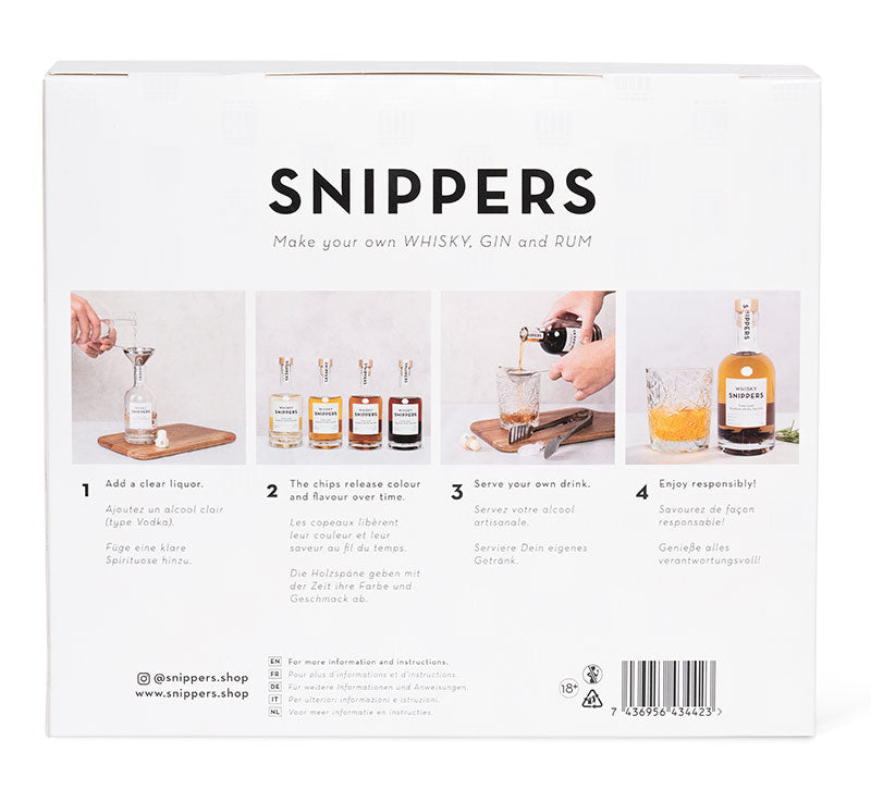 Coffret cadeau Originals – Whisky, Gin & Rhum – Infusion maison avec copeaux de fûts – Cadeau idéal pour amateurs de spiritueux