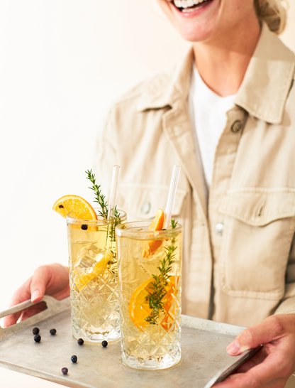 Pailles en verre avec brosse de nettoyage – Lot de 5 | Réutilisables et écologiques