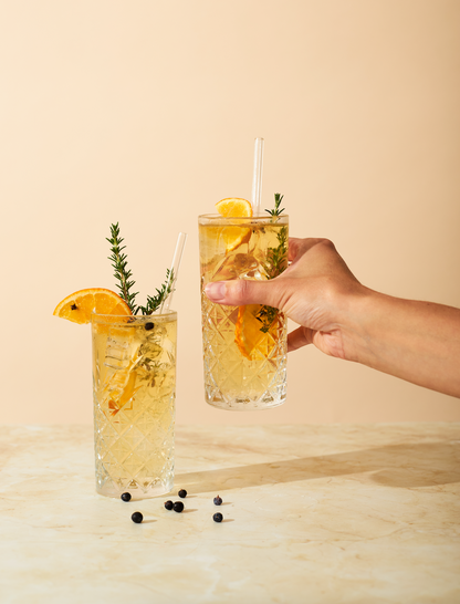 Pailles en verre avec brosse de nettoyage – Lot de 5 | Réutilisables et écologiques