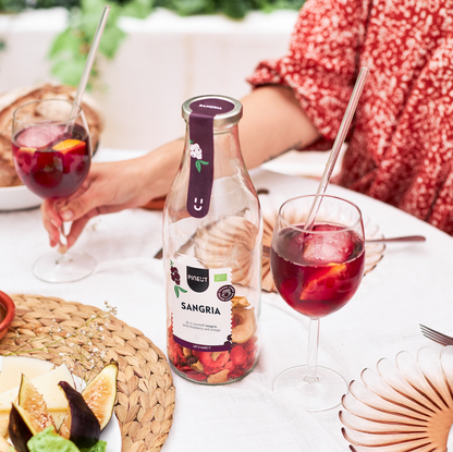 Préparation Sangria BIO | Bouteille cocktail | Recette maison estivale | Idée cadeau festive