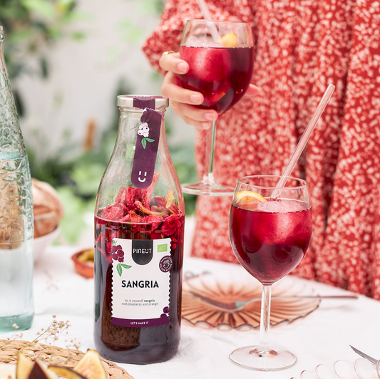 Préparation Sangria BIO | Bouteille cocktail | Recette maison estivale | Idée cadeau festive