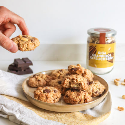 Préparation pour Cookies Cacahuètes-Chocolat | Pot cadeau | Recette maison gourmande & festive