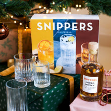 Coffret cadeau Snippers Botanicals | 3 arômes + 3 verres | Préparations pour whisky, gin & rhum épicés | Expérience sensorielle à offrir
