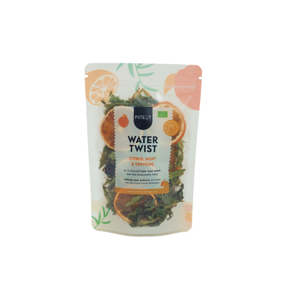 Watertwist Agrumes, Menthe & Verveine BIO | Recharge eau fruitée botanique | Sans sucre, 100 % naturel