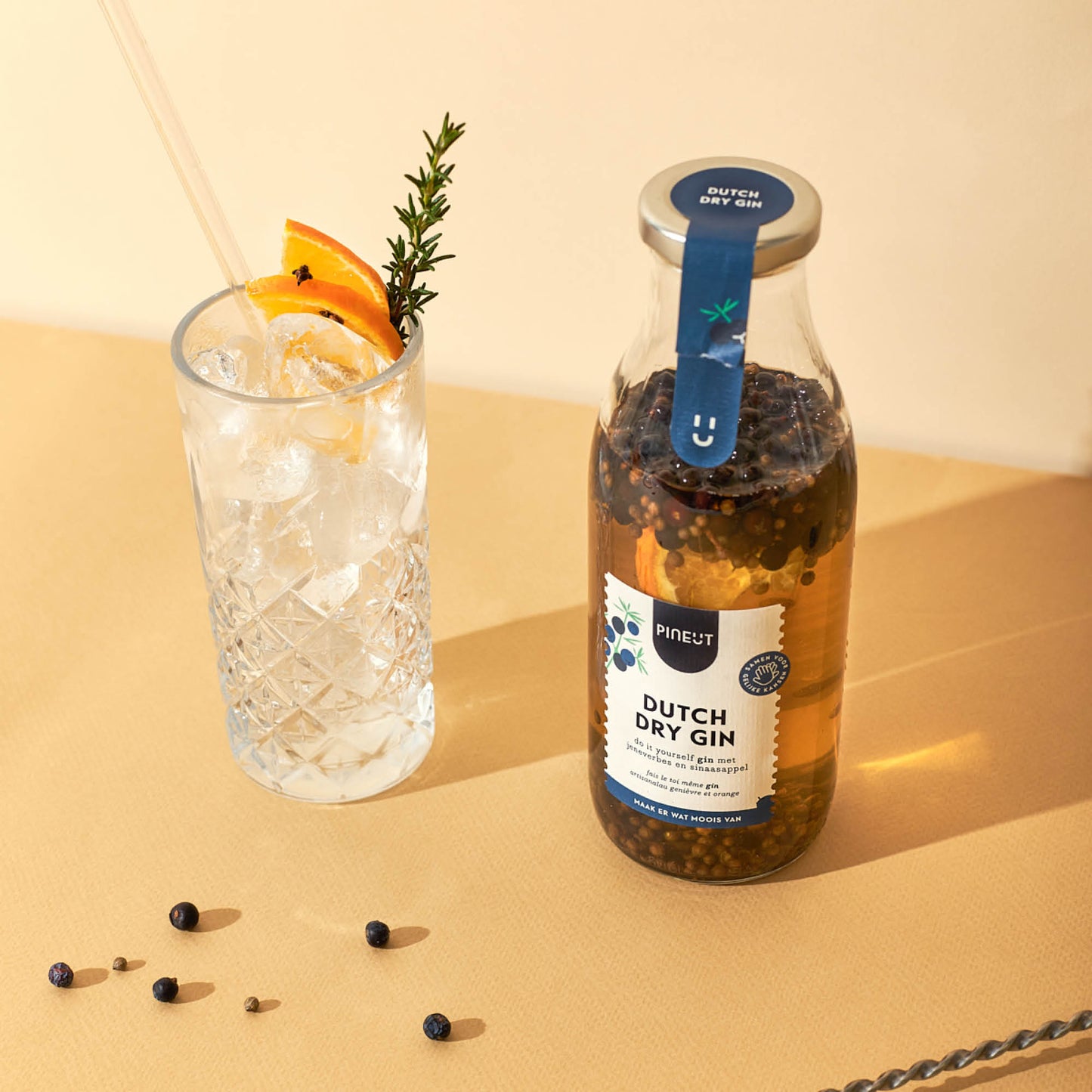 Coffret cocktails Pineut | Bases pour Gin Tonic, Mojito & Moscow Mule | Préparation sans alcool BIO