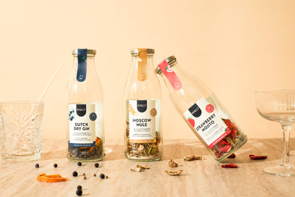 Coffret cocktails Pineut | Bases pour Gin Tonic, Mojito & Moscow Mule | Préparation sans alcool BIO