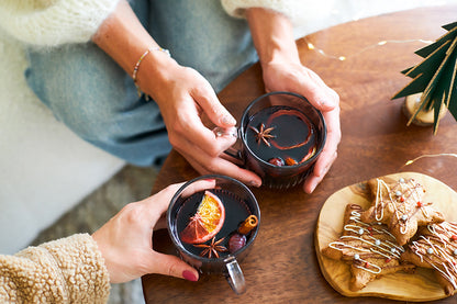 Samen glühwein drinken