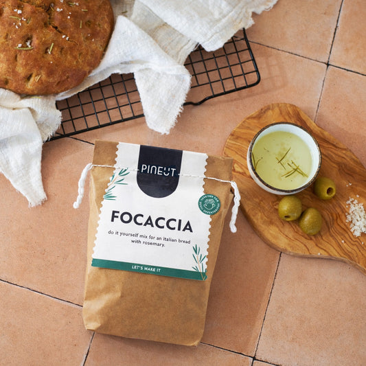 Préparation pour focaccia italienne | Kit en sachet Pineut | Pain apéritif convivial & créatif
