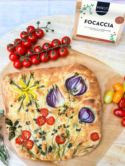 Focaccia | sac | Bruschetta aux tomates
