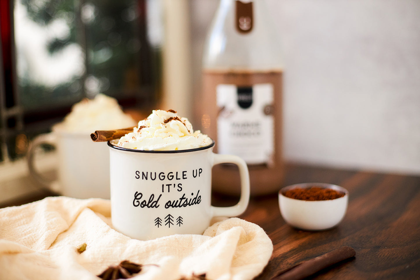 Warme chocomelk maken | Origineel cadeau in fles | Karaf | Doos met 6 stuks