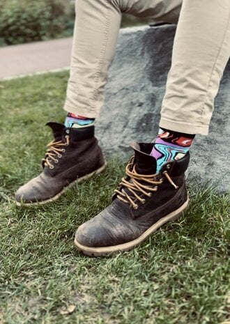 Coffret cadeau solidaire | Soep & Sokken | Mix soupe gourmande & chaussettes design