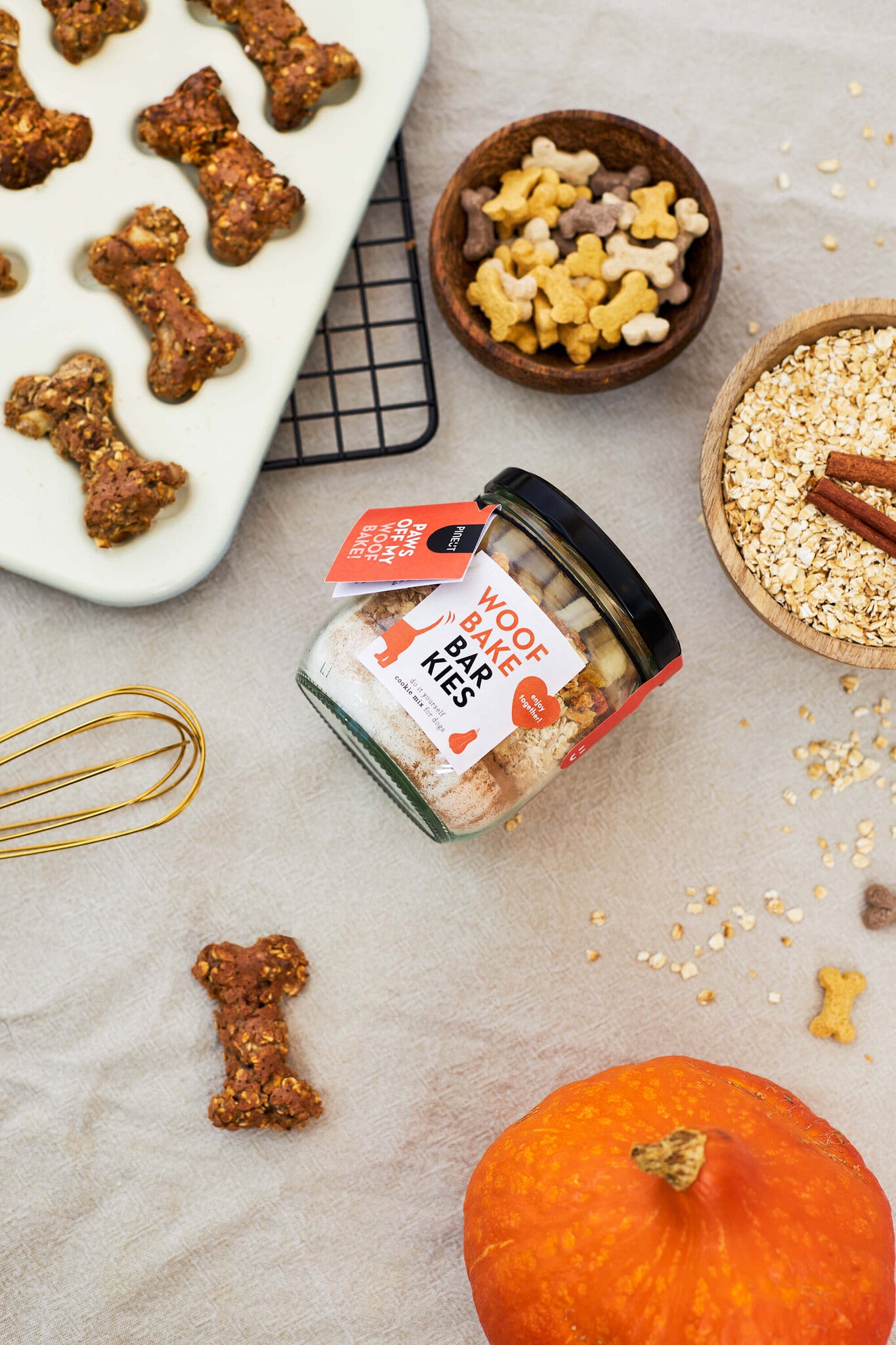 Préparation pour biscuits pour chiens à faire soi-même | WoofBake | Barkies Bio