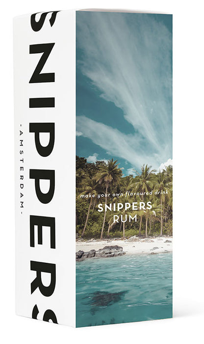 Coffret cadeau Rhum Snippers | Bouteille 350 ml avec copeaux de fût caribéen | Infusion maison | Cadeau passionnés de rhum
